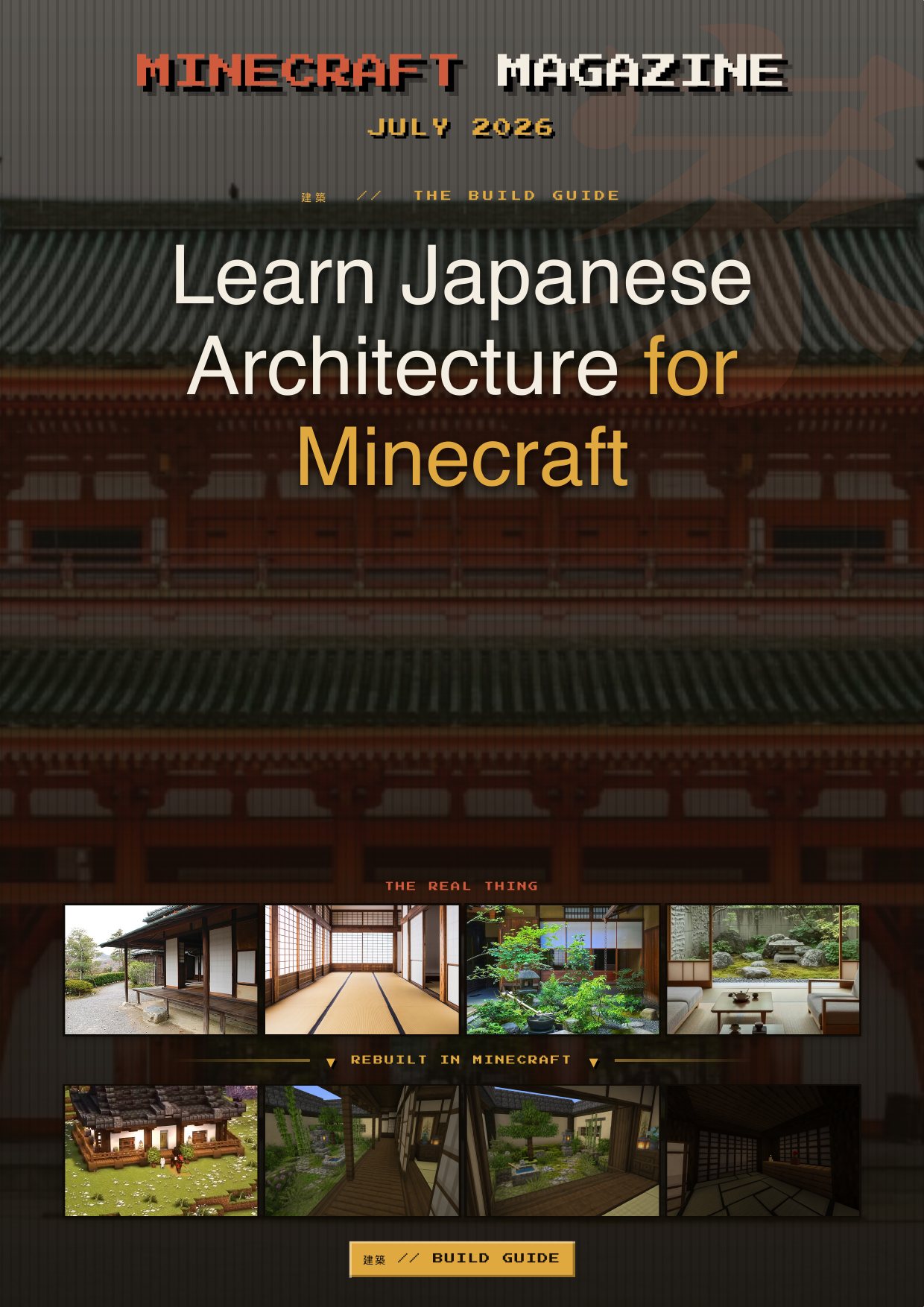 Minecraft Magazine — Japanese Architecture cover